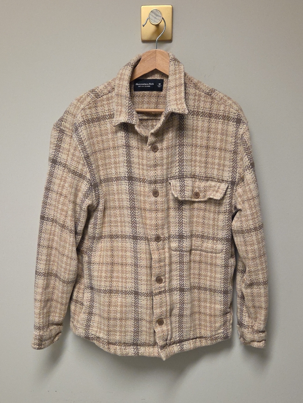 Abercrombie & Fitch Flannel Shirt Jacket / Shacket, Women's Medium (Oversized)